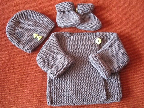 Hand knitted baby clothes