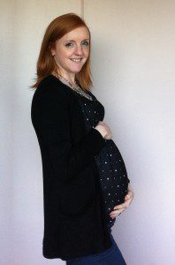 36 weeks pregnant baby bump photo