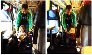 Train travel with a toddler
