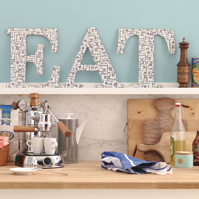 Wooden letters craft project