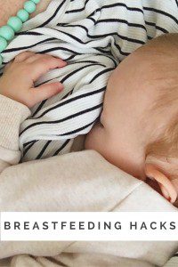 Breastfeeding hacks - a great list of tips for happy breastfeeding - more at www.ababyonboard.com