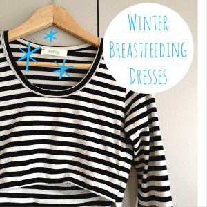 Dresses suitable for breastfeeding in winter