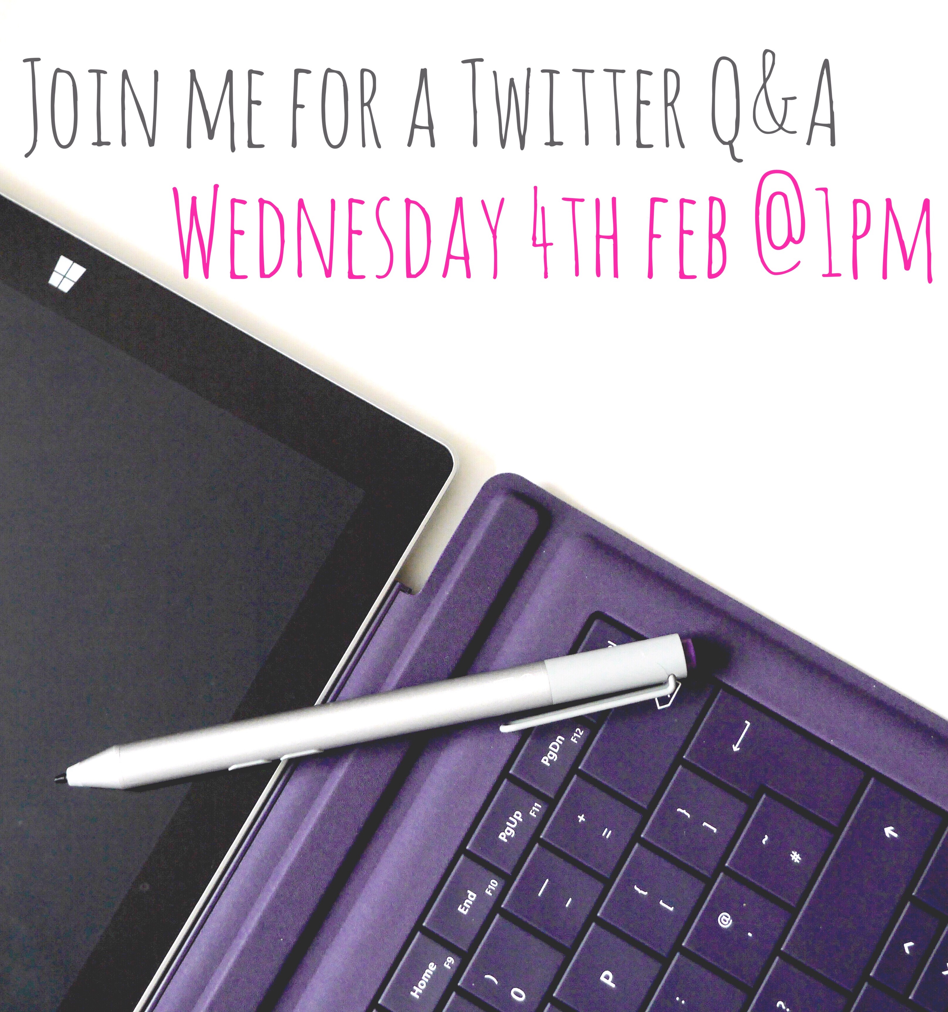 Join me for a Twitter Q&A