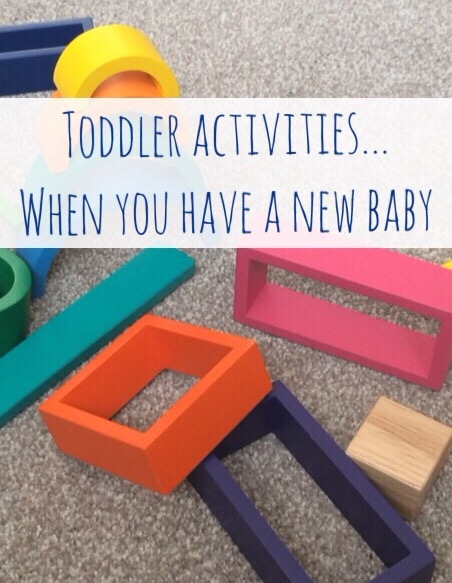 Toddler activities when you have a new baby 
