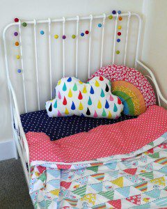 Frugi bedding - colourful and bright toddler bedding