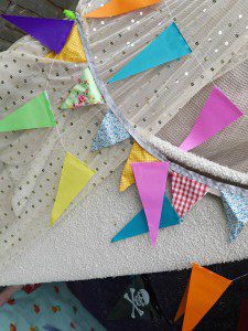 Bunting and flags