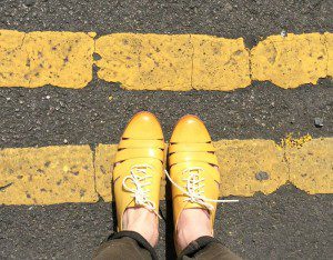 Clarks shoes mustard brogues