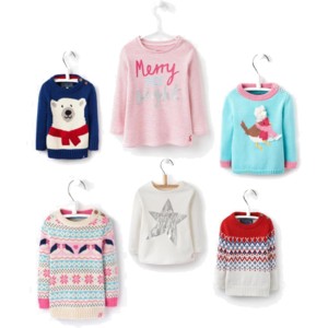 Christmas jumpers for babies from Joules