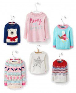 Christmas jumpers for babies and children from Joules