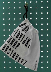 Design letters bag
