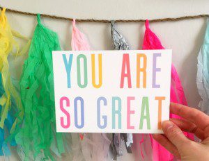 You are so great postcard