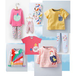 Cheerful children's clothes for spring