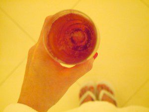 Rose champagne at The Dorchester Spa