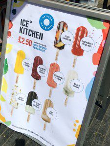 Ice lollies at The Southbank, London