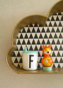 Presents for two-year-olds - Design Letters initial cup and fox toy