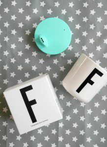 Presents for two-year-olds - Design Letters initial F cup with toddler lid