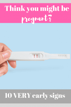 10 early pregnancy symptoms - think you might be pregnant? Make sure you read this list of VERY early pregnancy symptoms, the little clues that might tell you that you're pregnant #ttc #pregnancy #firsttrimester