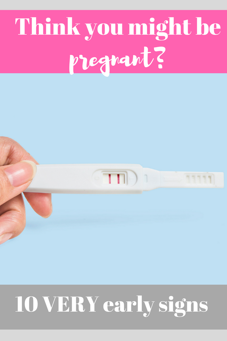 10 early pregnancy symptoms - think you might be pregnant? Make sure you read this list of VERY early pregnancy signs, the little clues that might tell you that you're pregnant #ttc #pregnancy #firsttrimester 