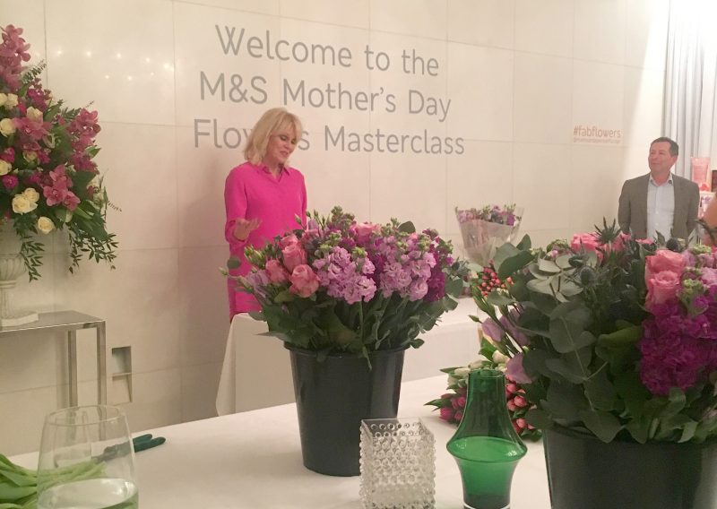 Joanna Lumley - M&S flower arranging masterclass