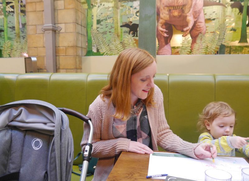 New Bugaboo Bee 5 - out for lunch at the Natural History Museum