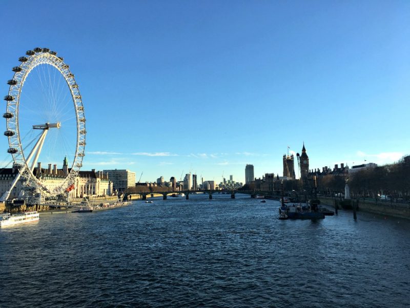 London Eye and Westminster Bridge