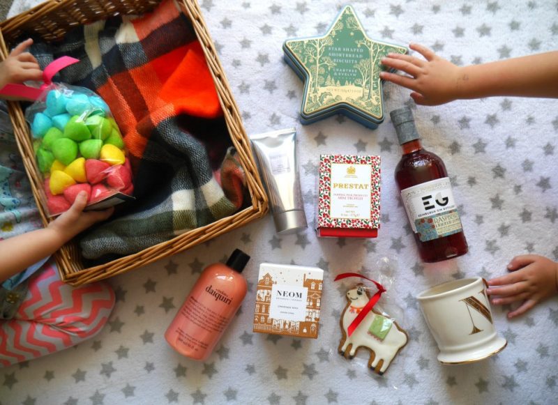 Christmas hampers from John Lewis, picked and assembled by children