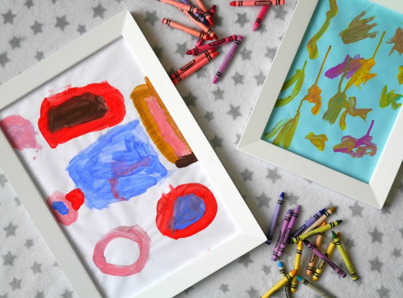 Magnetic picture frames from GLTC to display children's art