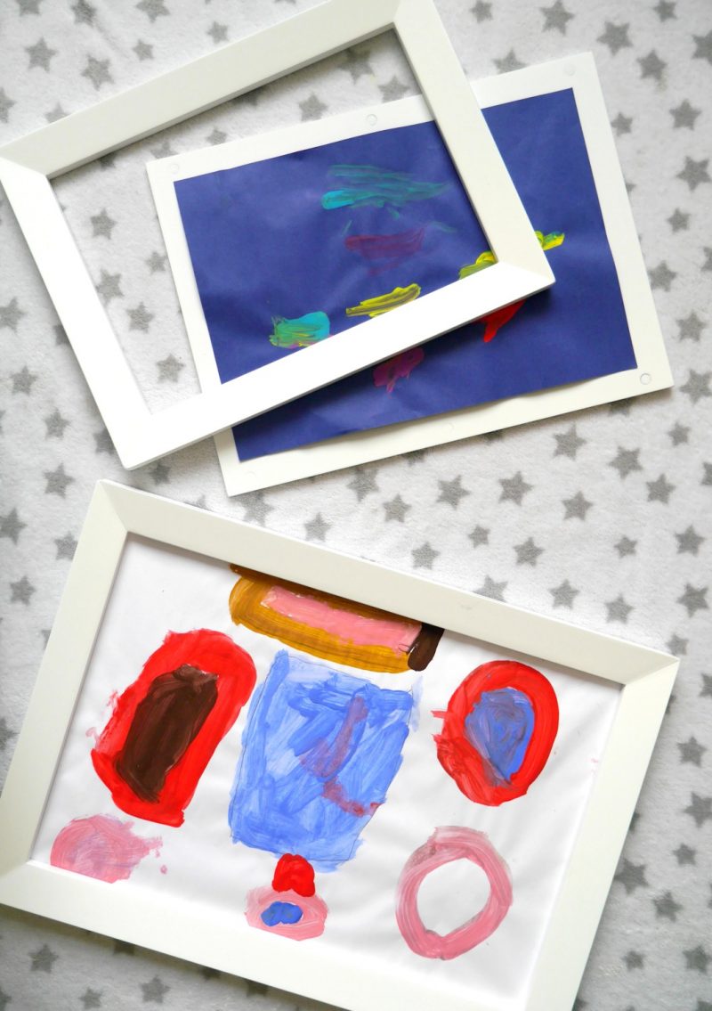 Magnetic picture frames from GLTC - a clever way to display children's art work around the house