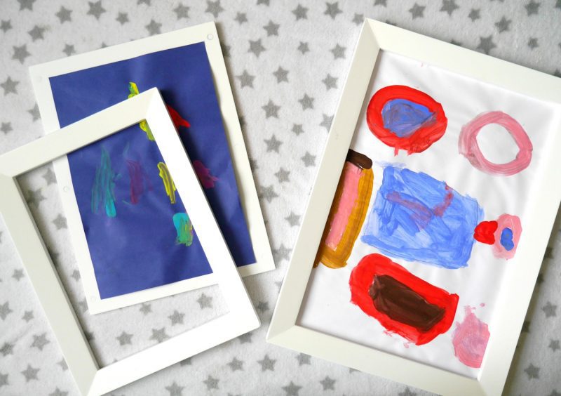 Magnetic picture frames from GLTC - a clever way of displaying children's art work