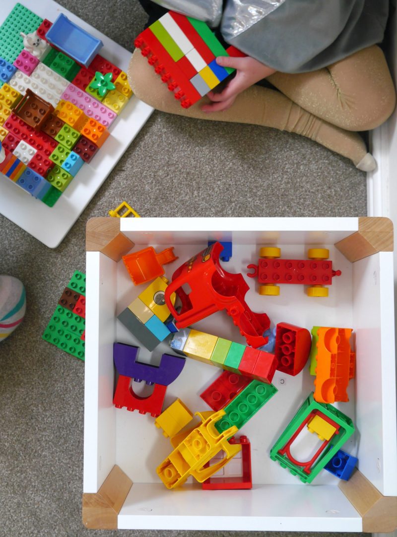 Making a Lego Duplo table - view from above