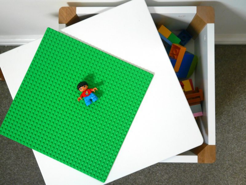Making a Lego Duplo table with GLTC Potter storage stool