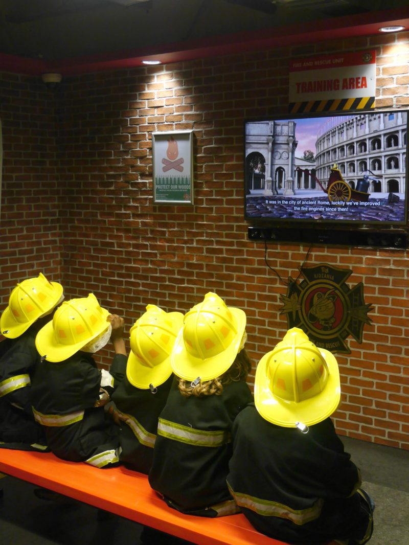 Kidzania London review - being firemen