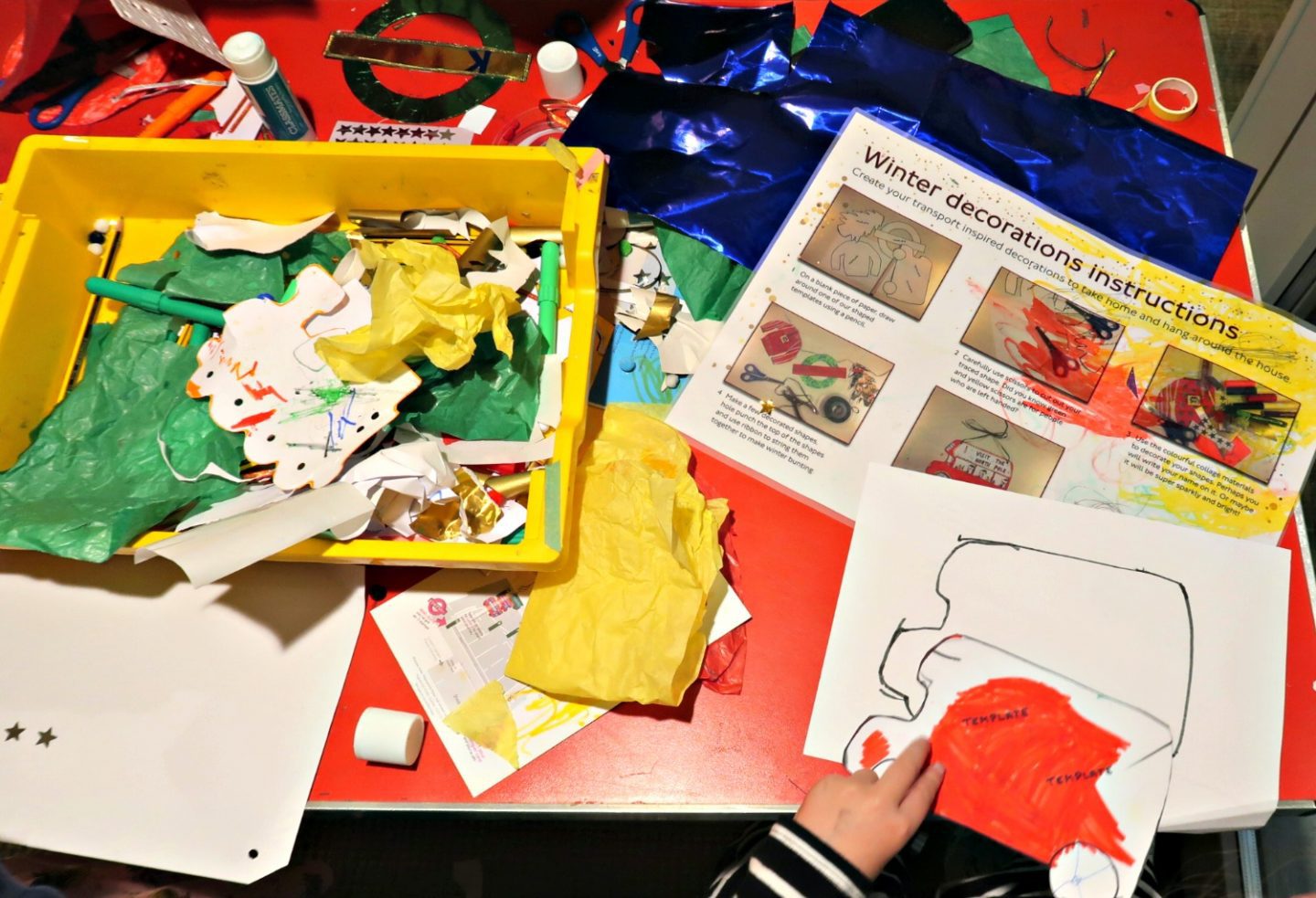 Christmas crafting - Santa at London Transport Museum