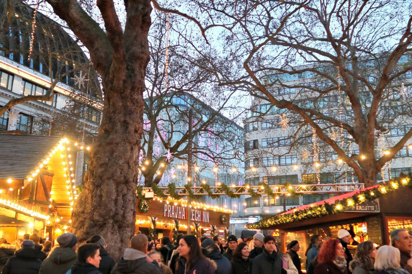 Leicester Square Christmas market 