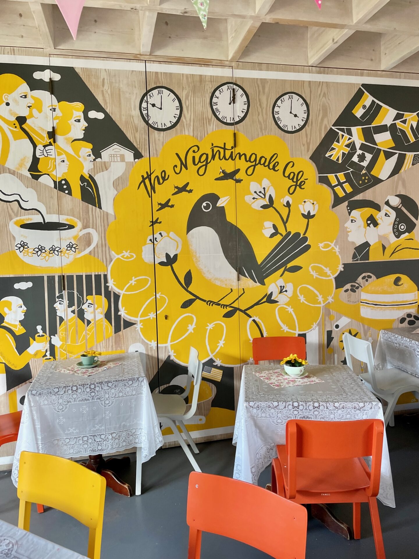 The Nightingale Cafe at Biggin Hill Memorial Museum and airport
