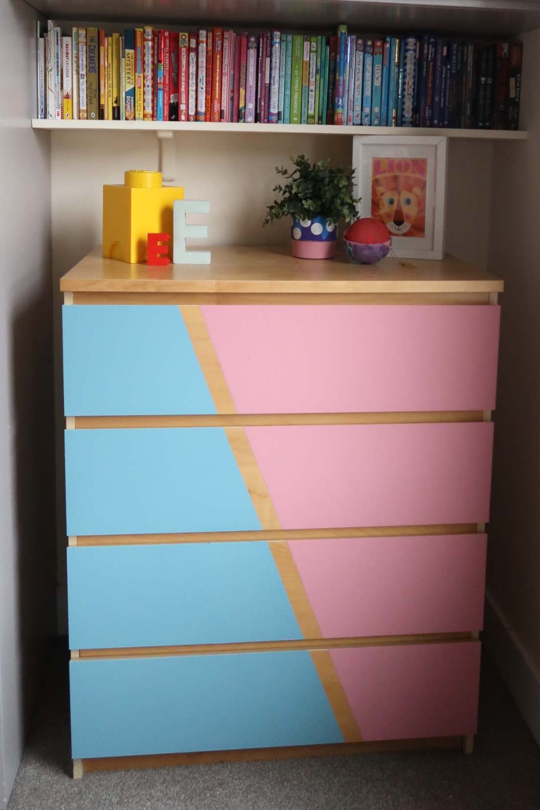 IKEA malm drawers upcycle - painted drawers hack