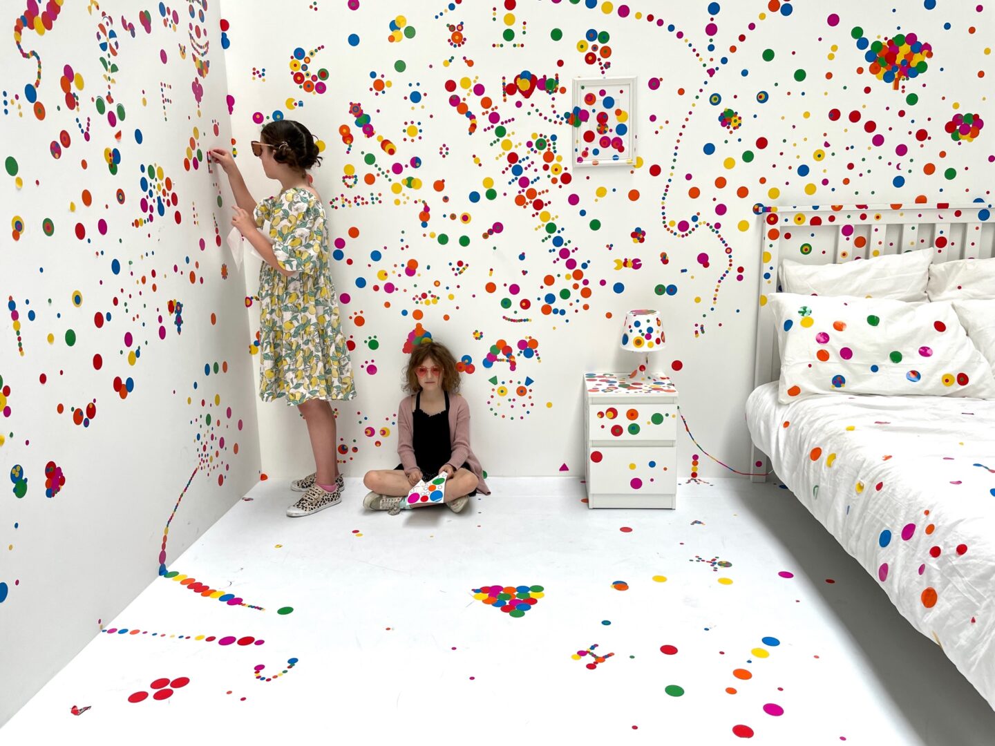 Obliteration Room stickers at Tate Modern London