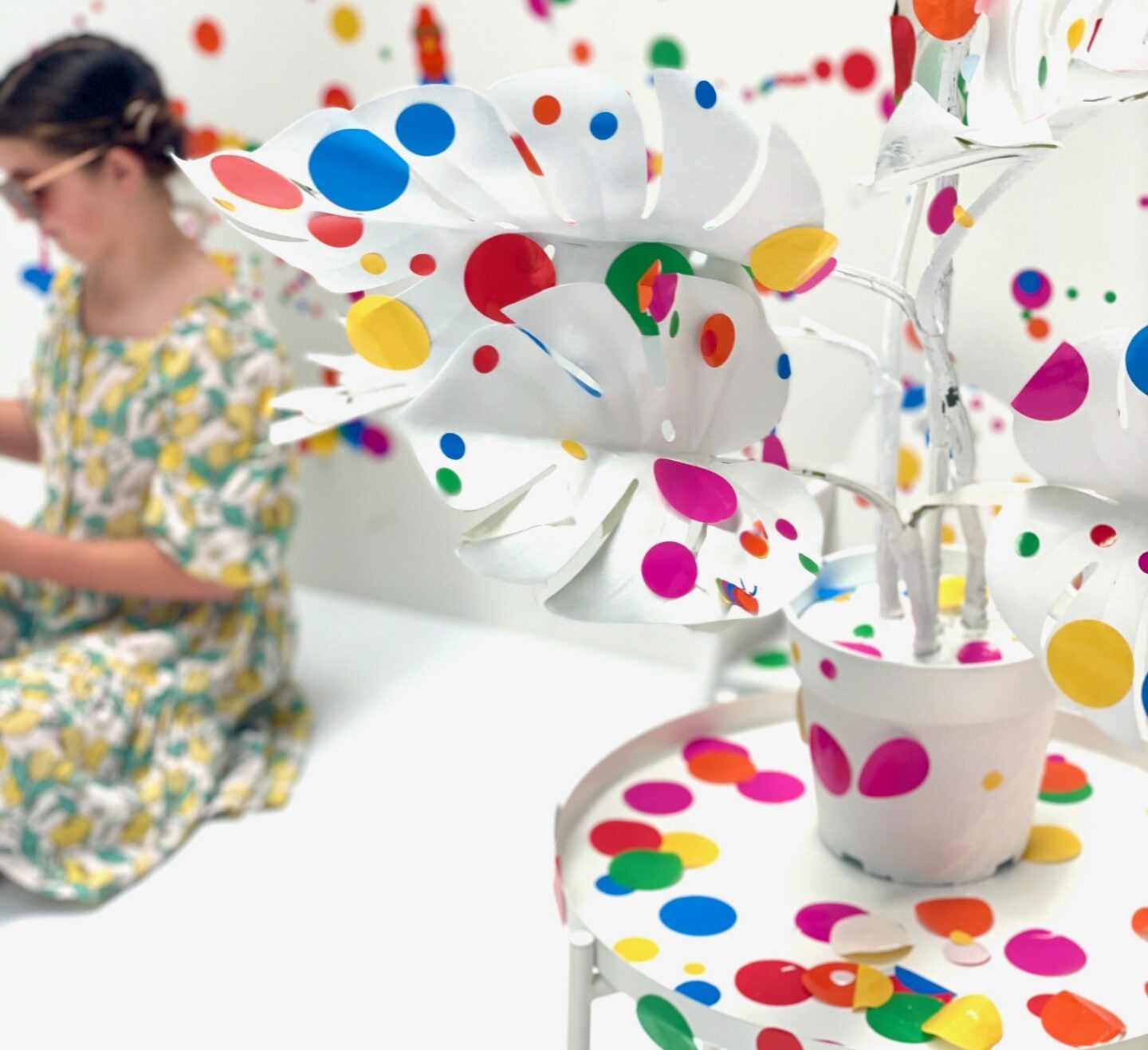 The Obliteration Room at Tate Modern London, free sticker activity art for kids
